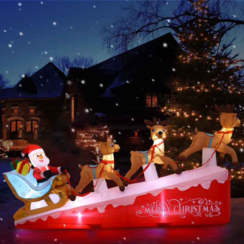 Lifeideas 8.9ft Christmas Inflatable Santa