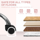 HOMCOM Office Chair, Swivel Desk Chair W/ Adjustable Height - Grey/Pink