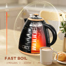 HOMCOM Electric Kettle, Fast Boil, 1.7L, 3kW, Swivel, Ripple