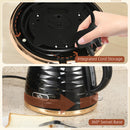 HOMCOM Electric Kettle, Fast Boil, 1.7L, 3kW, Swivel, Ripple