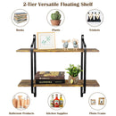Cottonfy UK 2-Tier Home Decor Floating Wall Shelves