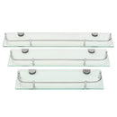 Lifeideas 6mm Thick Tempered Glass Wall-Mounted Bathroom Shelf