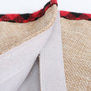 Livingandhome Burlap Merry Christmas Tree Skirt Collar