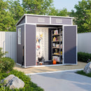 Livingandhome Outdoor Plastic Garden Storage Shed
