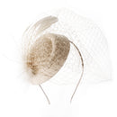 Beige Vintage Fashion Fascinator