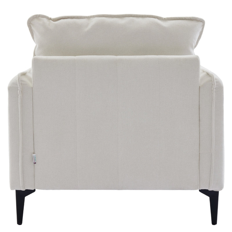 Livingandhome Comfortable Linen Sofa Armchair