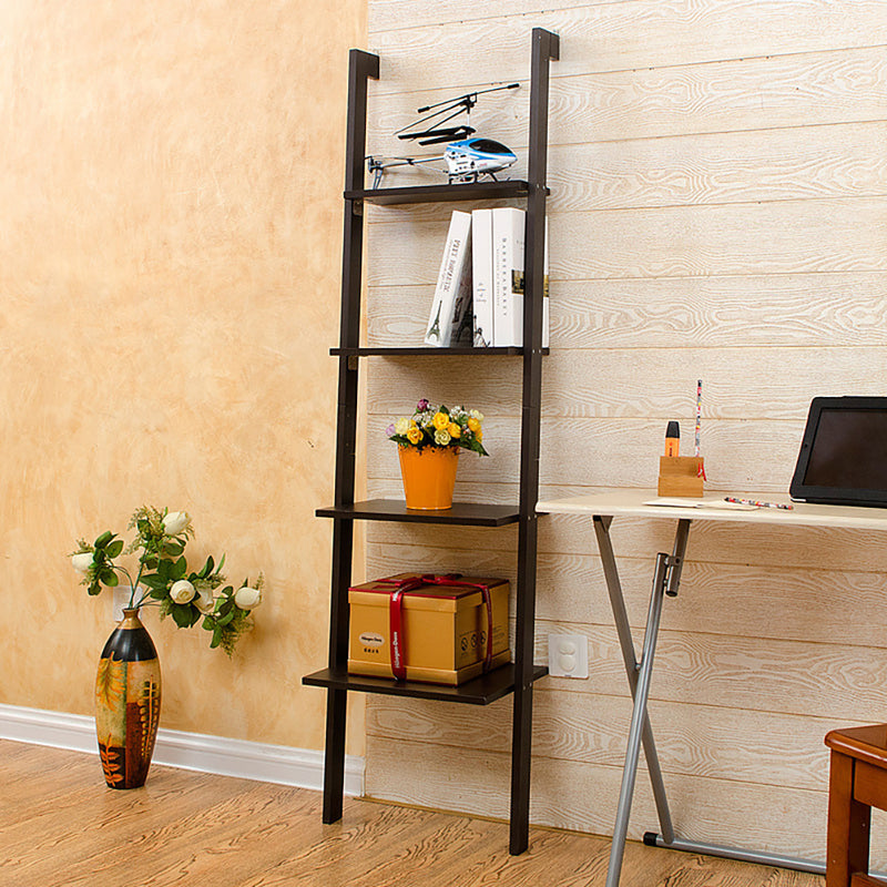 Cottonfy UK Slim Wooden Ladder Wall Shelf