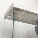 PawHut Glass Fish Tank with Filter System, LED Light, Water Pump, White