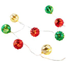 Lifeideas Multicoloured Christmas Ball Ornament String Lights Battery Powered
