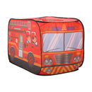 Kidkid Fire Engine-Themed Play Tent with 2 Top Openings