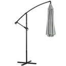 Garden Sanctuary 3M Large Banana Cantilever Patio Parasol for Outdoor Sunshade and Rain