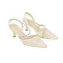Elegant Slingback Kitten Heels