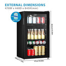 Comfee 93L Under Counter Beer and Drinks Fridge