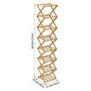 Lifeideas Lightweight Bamboo Foldable Shoe Storage