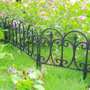 Garden Sanctuary 6pcs Outdoor Picket Fence Decorative Garden Border Edging