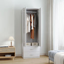 Livingandhome Modern 2-Door Wardrobe