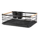 Livingandhome Black Iron Dish Drainer