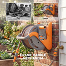 Outsunny Portable Garden Hose Reel, 20+2 M Wall Mounted Hose Reel