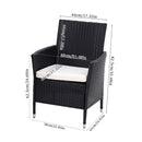 Breeins Set Of Rattan Chairs Garden Furniture Set Of 2 Or 4