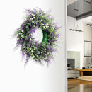 Lifeideas Round Artificial Lavender Flower Wreath