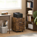 HOMCOM 2 Drawer Filing Cabinet with Adjustable Hanging Bars for A4 and Letter