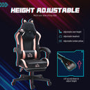 HOMCOM Gaming Chair with Footrest, Reclining Computer Chair, Black