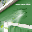 Outsunny 6.5x3.5ft Metal Garden Shed for Garden, Green