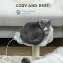 PawHut Cat Tree w/ Scratching Post, Bed, Cat Tunnel, Toy Ball