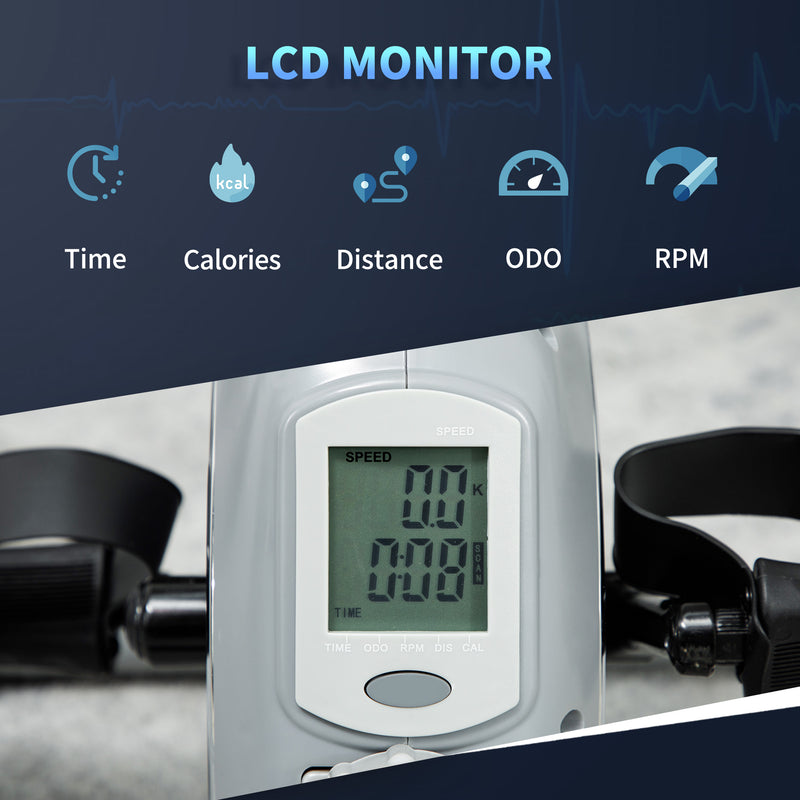 SPORTNOW Pedal Exerciser with 8-Level Magnetic Resistance