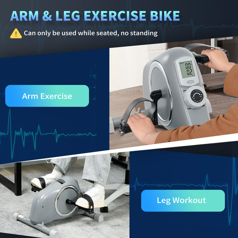 SPORTNOW Pedal Exerciser with 8-Level Magnetic Resistance