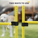 PawHut 4 Piece Dog Agility Equipment with 4 Hurdle Bar for Jump Training