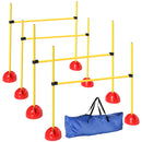PawHut 4 Piece Dog Agility Equipment with 4 Hurdle Bar for Jump Training