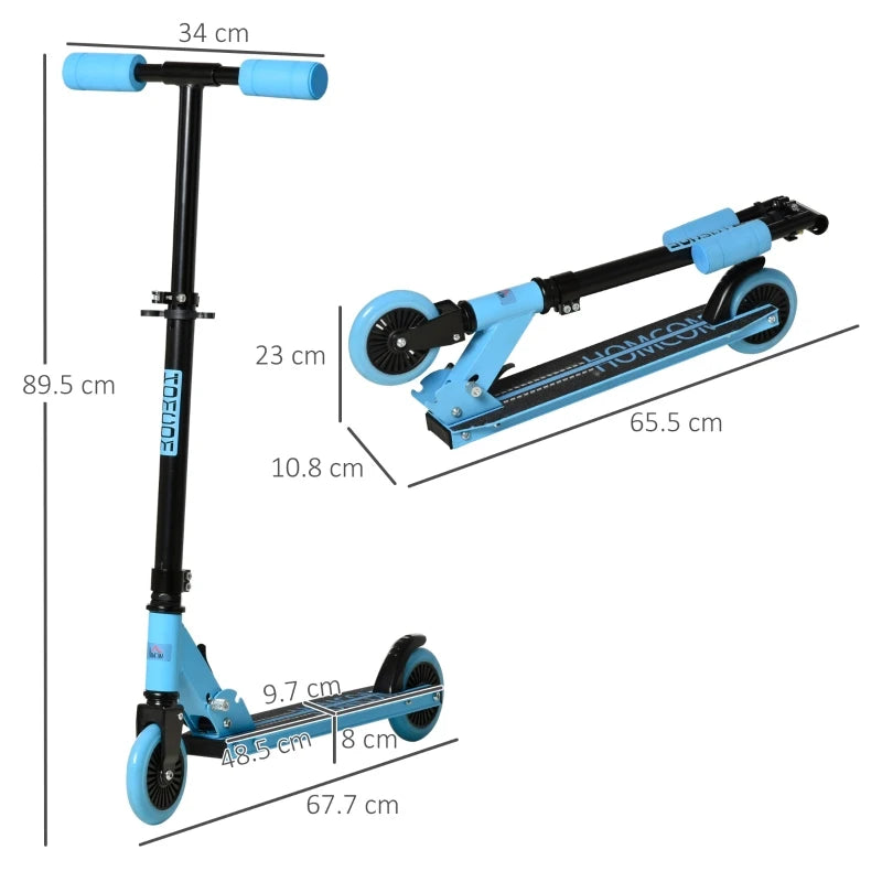 HOMCOM Scooter for Kids for ages: 3-8 years - Blue
