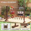 Outsunny Aluminium Alloy Movable Fence, Pet Safety Fence, Dark Brown