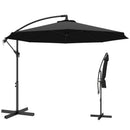 Outsunny 3(m) Banana Parasol Cantilever Umbrella Garden