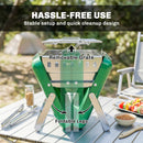 Outsunny Charcoal BBQ Grill Portable with Tilting Grate Dark Green