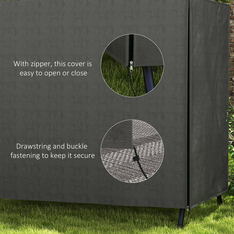 Outsunny Garden Furniture Protector Patio Swing Chair Cover - Grey