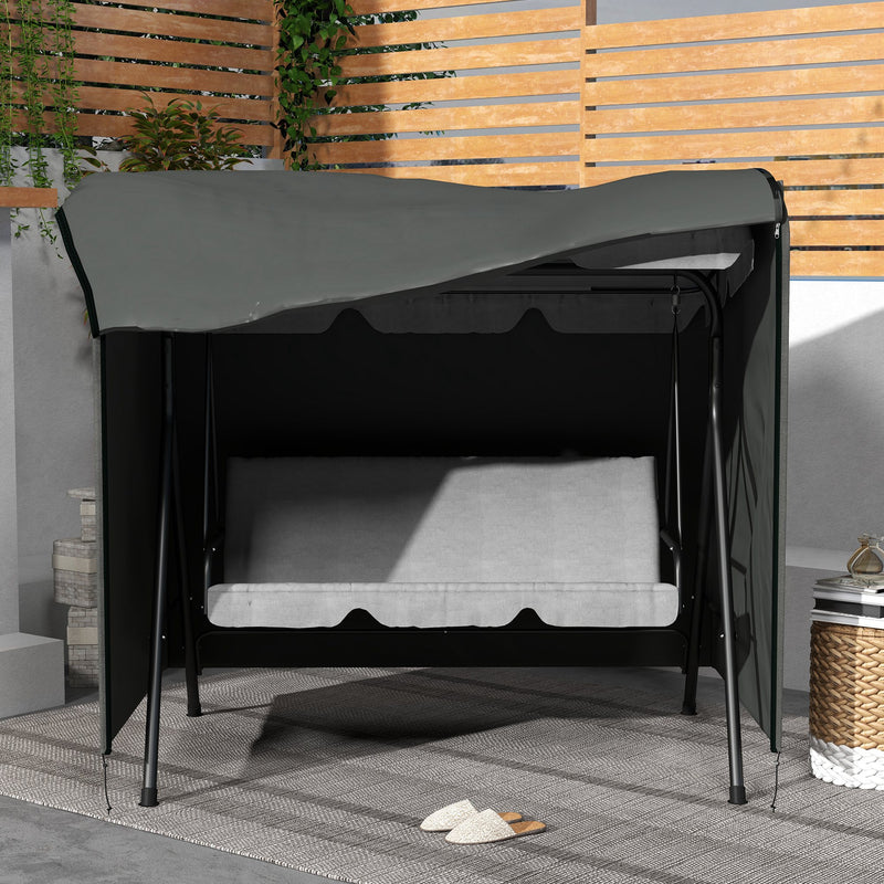 Outsunny Garden Furniture Protector Patio Swing Chair Cover - Grey