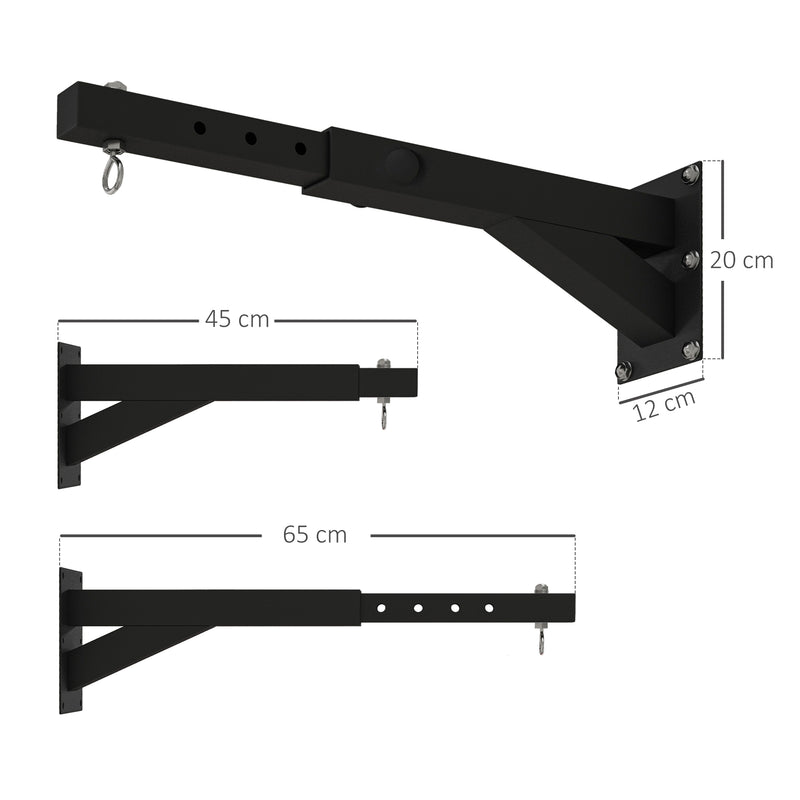 SPORTNOW 5-Length Adjustable Punch Bag Bracket for Boxing, Punching Training