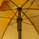 Outsunny Kids Table Chair set with Umbrella, Ages 3-6 Years - Brown