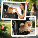 PawHut Pet Stroller Pushchair Carrier For Cat Puppy With 3 Wheels Black