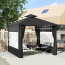 Outsunny 3 x 3 m Garden Gazebo, Outdoor Gazebo Canopy Shelter