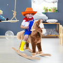 HOMCOM Children's Rocking Horse - Brown