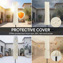Outsunny 3 X 3 M Garden Cantilever Parasol W/ Light, Cover, Wind Protection