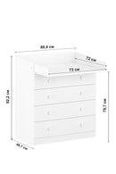 Changing Dresser 800 Shefa Kids, White