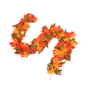 2m Maple Leaf Garland with Lights