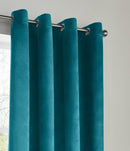 Plain Velvet Ring Top Blackout Curtains