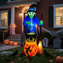 Lifeideas 7ft Halloween Inflatable Witch with Built In LED Lights