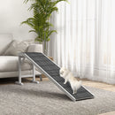 PawHut Pet Ramp for Dogs Cats with Non-Slip Carpet for Bed Sofa, White