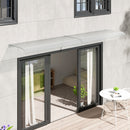 Garden Sanctuary Frosted Window Door Awning Canopy